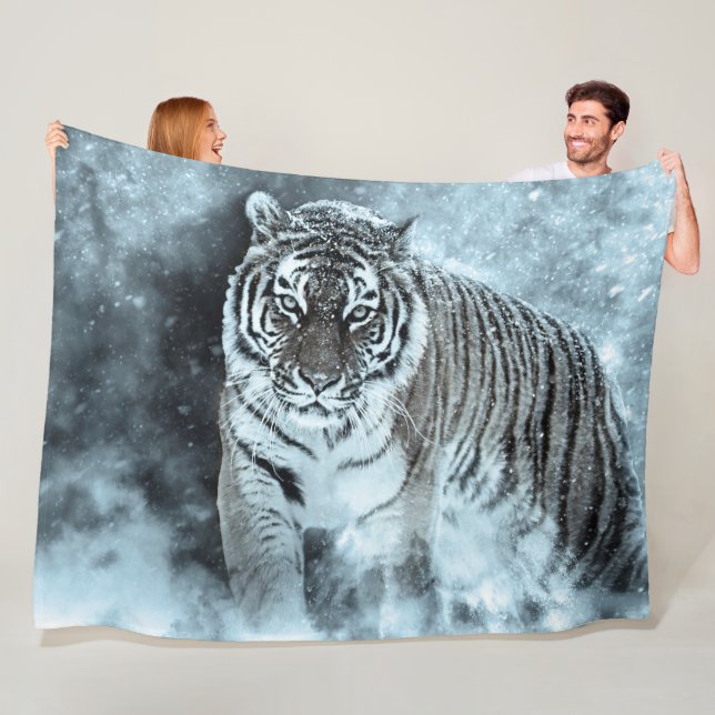 Tiger Fleece Blanket (På plats)