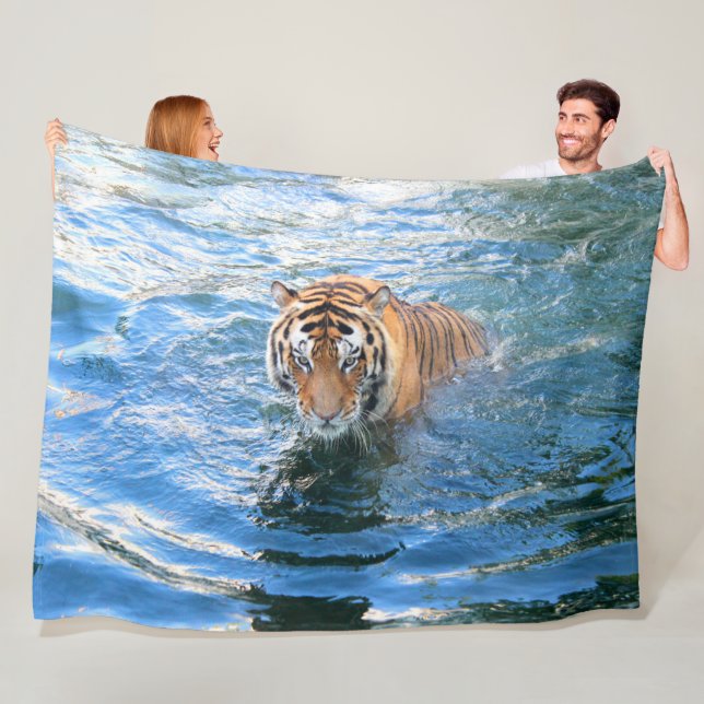 Tiger Fleece Blanket (På plats)
