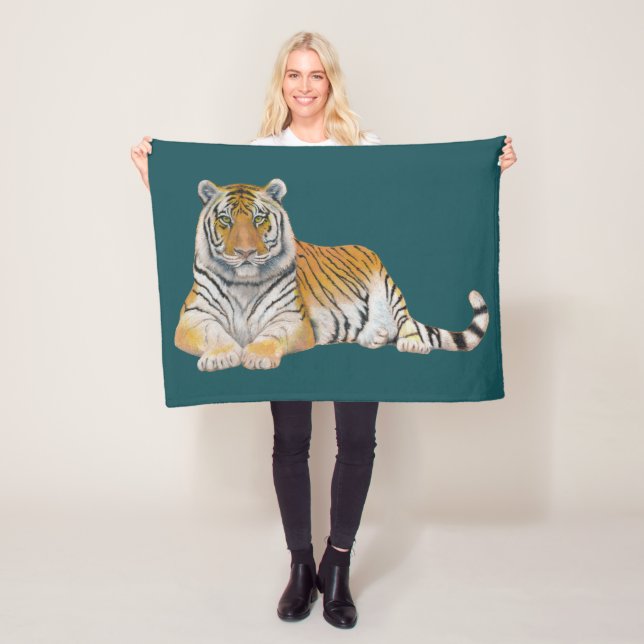 Tiger Fleecefilt (På plats)