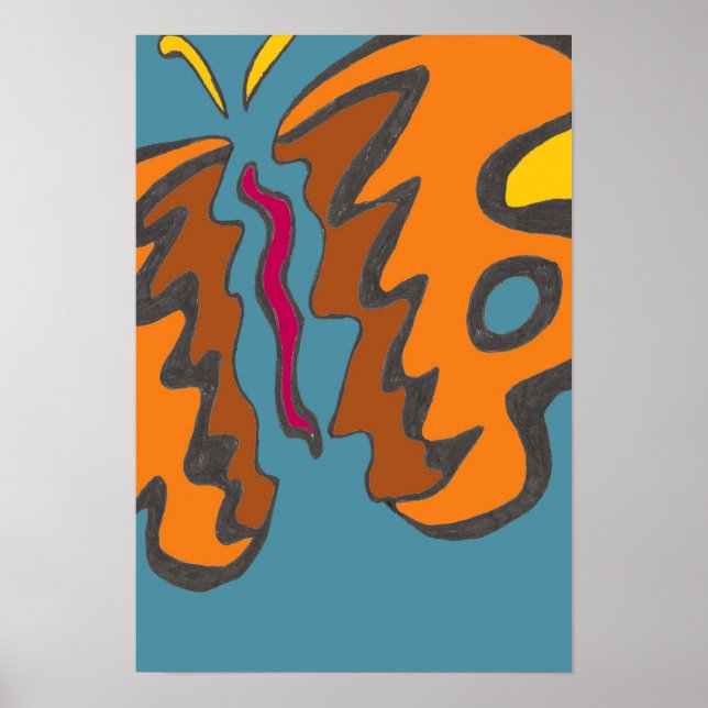 Tiger Flutterfly 13x19 Poster (Framsidan)