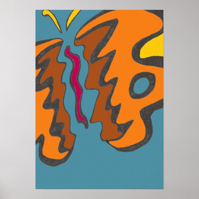 Tiger Flutterfly Poster (Framsidan)