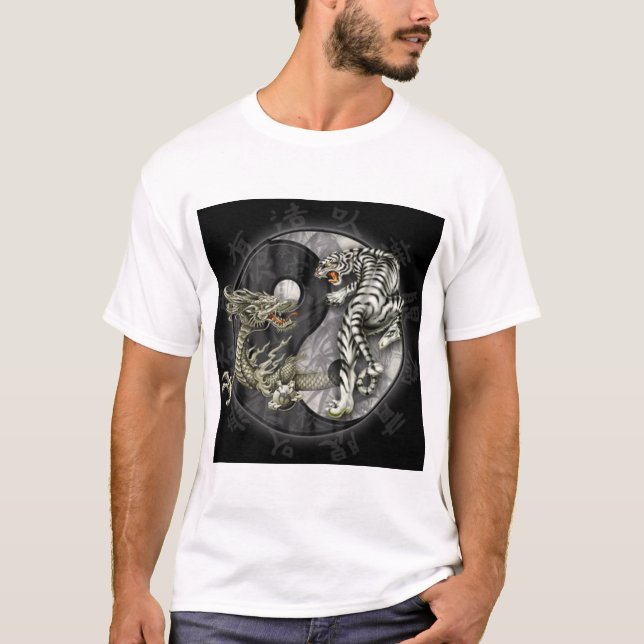 tiger för drake v t-shirt (Framsida)