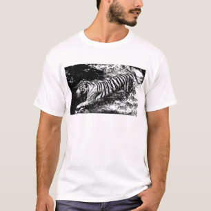Tiger för svartvitt angrepp t-shirt