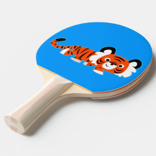 Tiger för Tecknad på påfyllningsspetsen för påsen Pingisracket