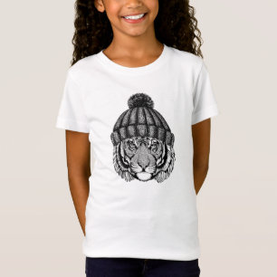 Tiger för vintermoderedo t shirt
