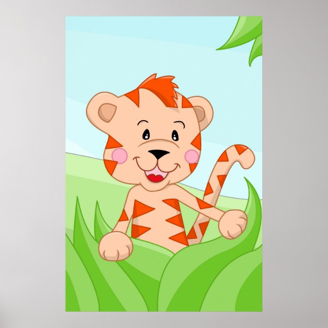 Tiger från Afrika Poster (Framsidan)