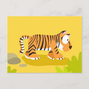 Tiger från mina världsdjur serie vykort