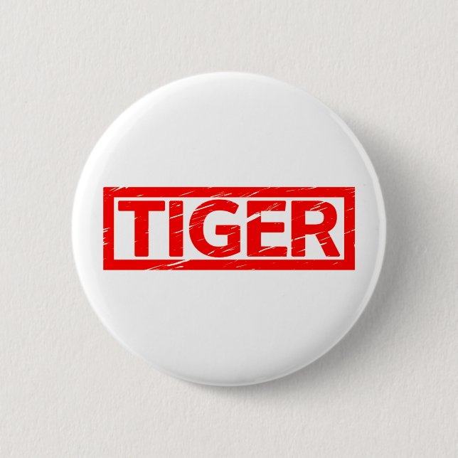 Tiger Frimärke Knapp (Framsida)