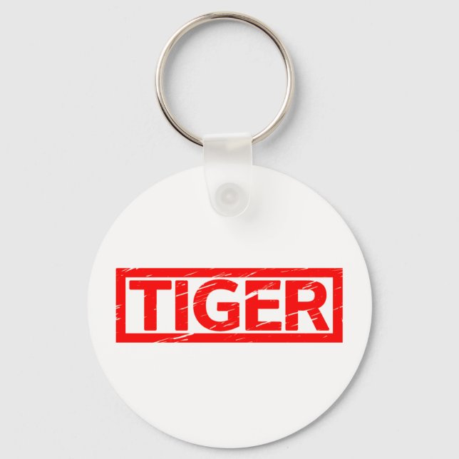 Tiger Frimärke Nyckelring (Framsida)