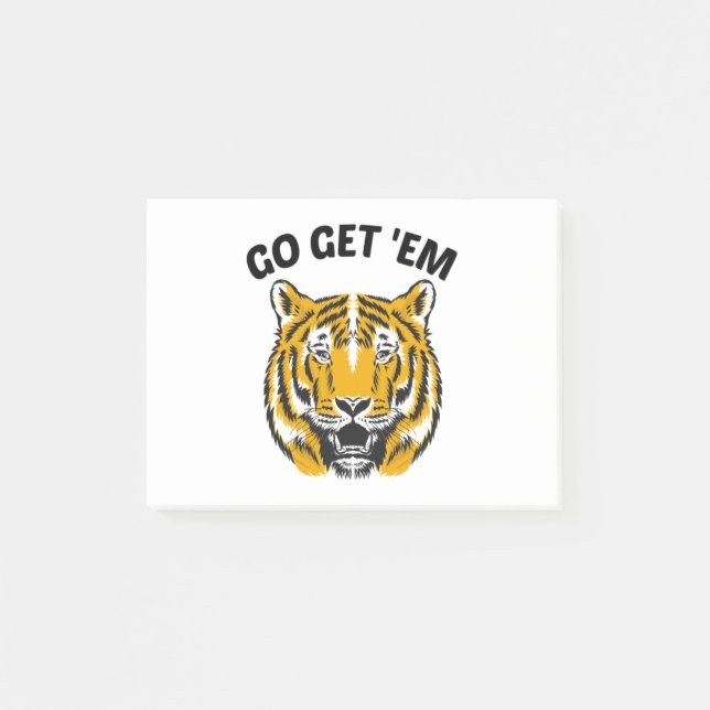 TIGER GÅ OCH HÄMTA 'EM POST-IT BLOCK (Framsida)