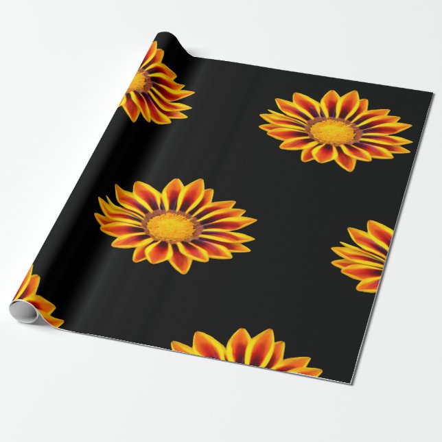 Tiger Gazania Wrapping Papprare Presentpapper (Utrullad)