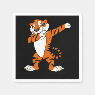 Tiger Gift Dabbing Cute Tiger Animal Party Pappersservett