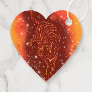 Tiger Gift-Märkre Gåvor Etiketter