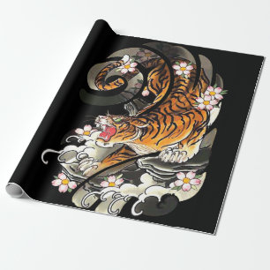 Tiger Gift Modigare Coola för tiger-tatuering Presentpapper