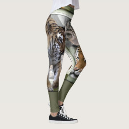 Tiger Giraffe Zebra tryck Leggings