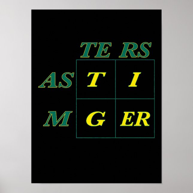 Tiger Goat Skogen Masters Poster (Framsidan)