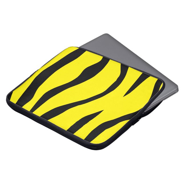 Tiger-görat randig laptop fodral (Framsida topp)