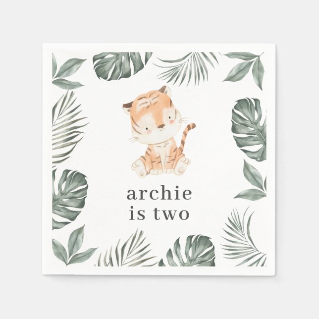 Tiger Greenery Pappersservett (Framsidan)