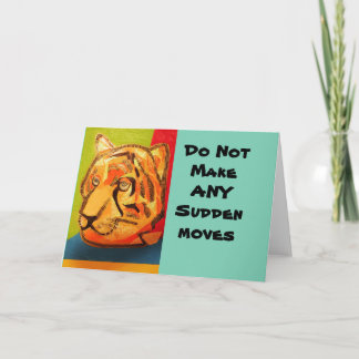 Tiger Greeting Card Kort