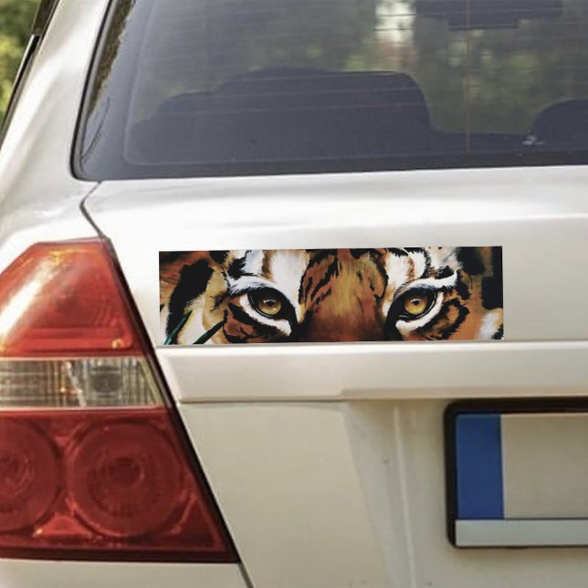 Tiger Grönt Jungle Löv Bildekal (Skapare uppladdad)