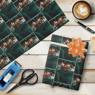 Tiger Grönt Jungle Löv Presentpapper