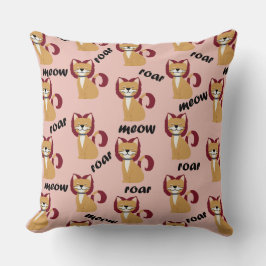 Tiger Hair Cat på persikor Kudde