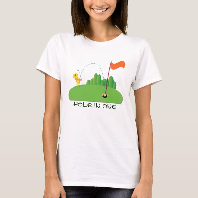 Tiger: Hål i ett T-shirt (Framsida)