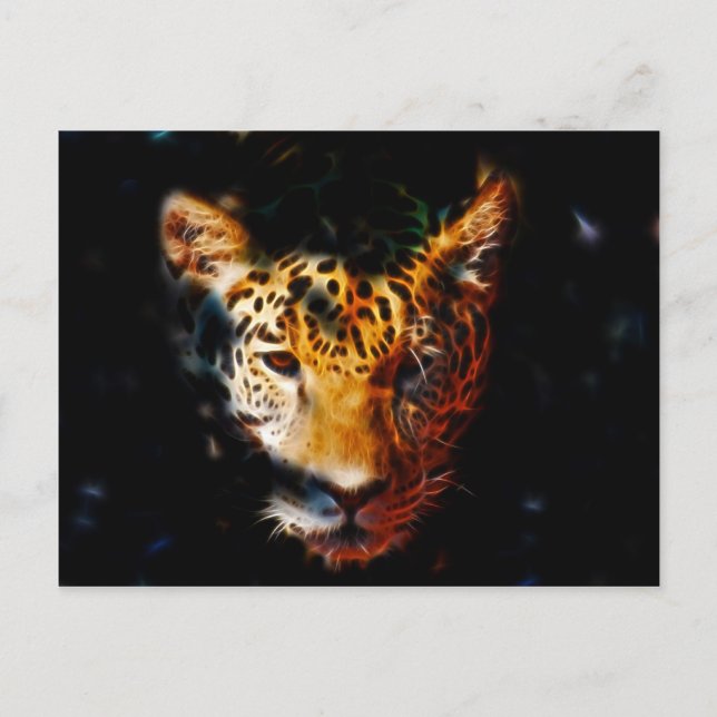 Tiger håller på att växa vykort (Framsida)