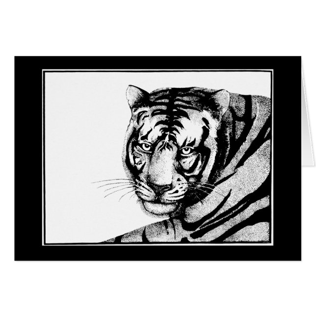 TIGER HÄLSNINGSKORT (Framsidan Horizontal)