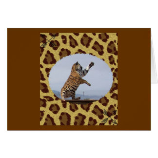 Tiger Hälsningskort