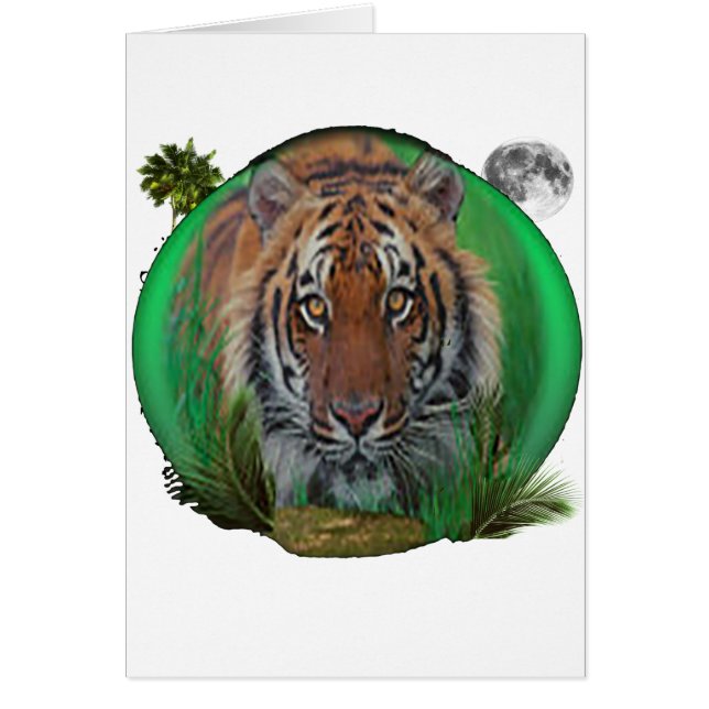 Tiger Hälsningskort (Framsidan)