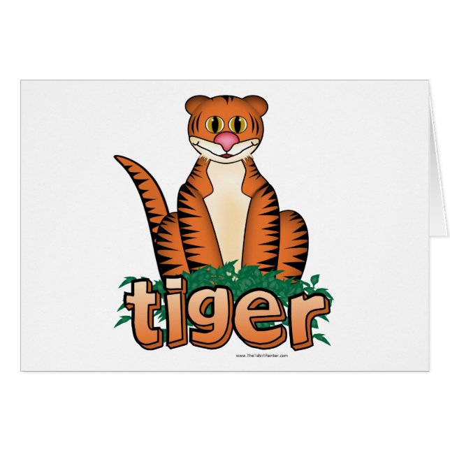 TIGER! HÄLSNINGSKORT (Framsidan Horizontal)