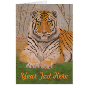 Tiger Hälsningskort