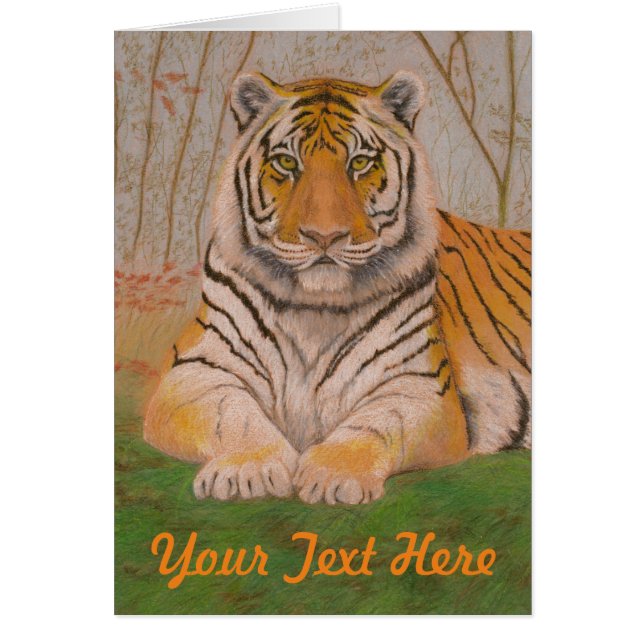 Tiger Hälsningskort (Framsidan)
