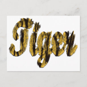Tiger - Hårig Vykort