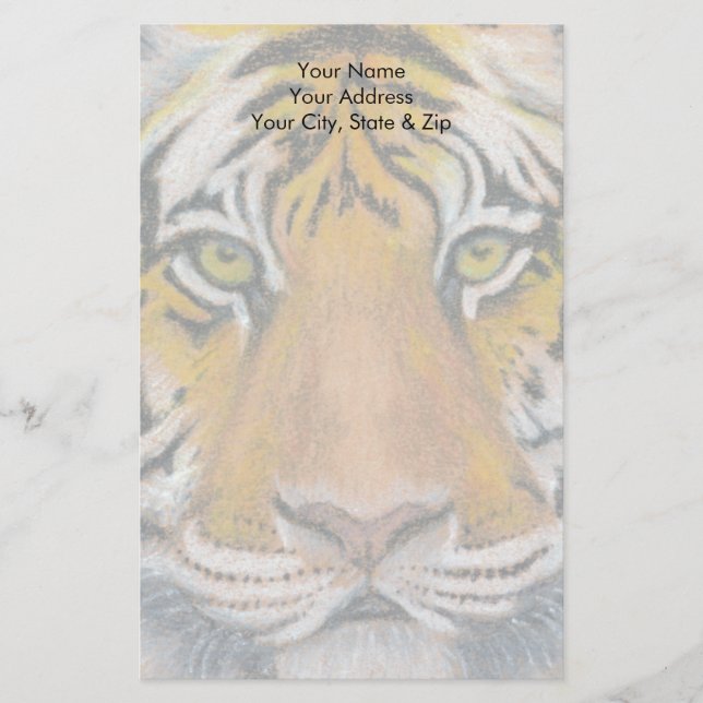 Tiger Head Brevpapper (Framsida)