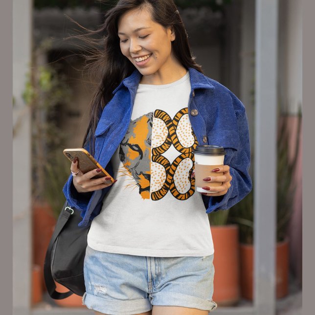 Tiger Head Cute Vild Animal Beval T Shirt (Skapare uppladdad)