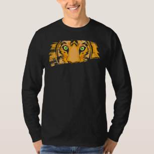 Tiger Head Grönt Öga Wildlife Wilderness Predator T Shirt