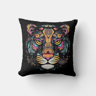 Tiger Head Kudde
