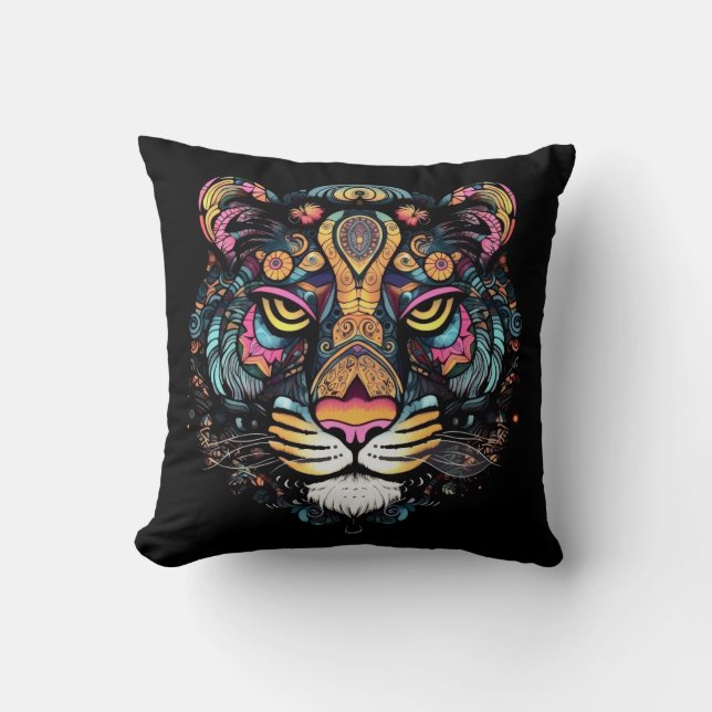 Tiger Head Kudde (Framsida)