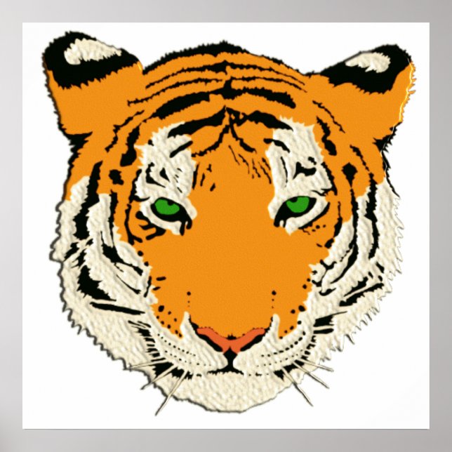 TIGER HEAD POSTER (Framsidan)