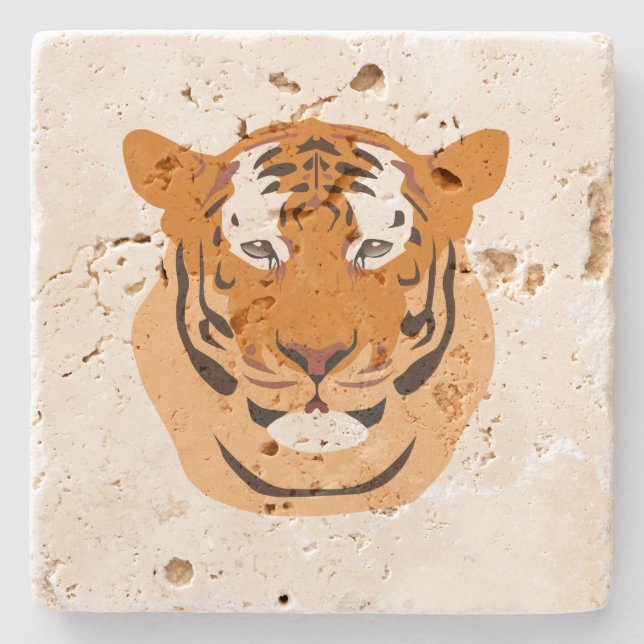 Tiger Head Stenunderlägg (Framsidan)