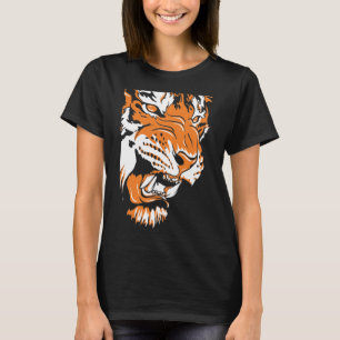 Tiger head t shirt