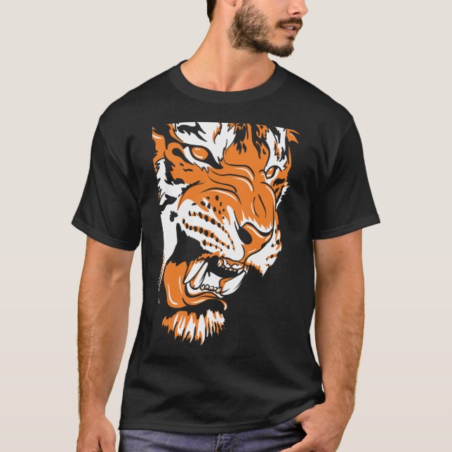 Tiger head t shirt (Framsida)