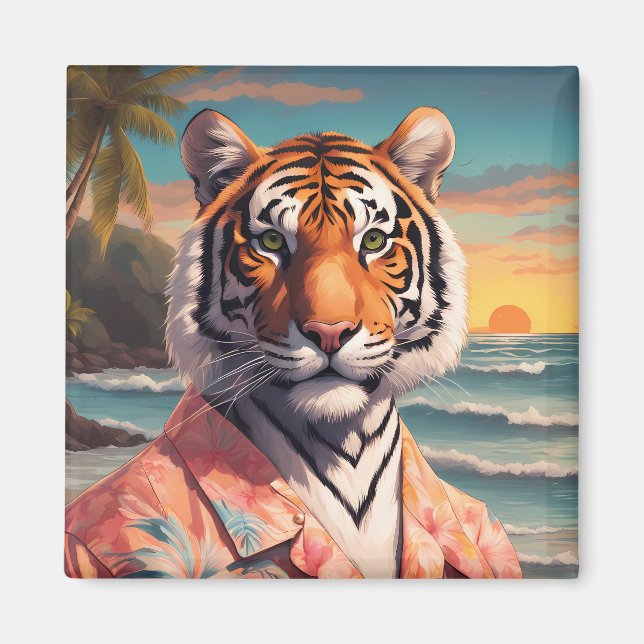 Tiger Helgdag Magnet (Framsidan)