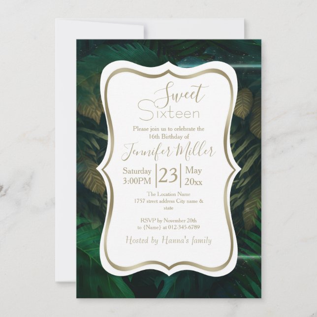 Tiger hiding in Foliage               Inbjudningar (Framsida)