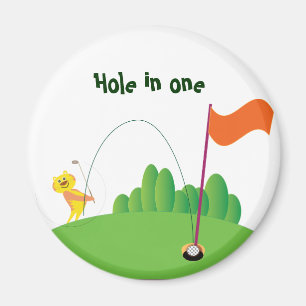 Tiger:: Hole in one Magnet