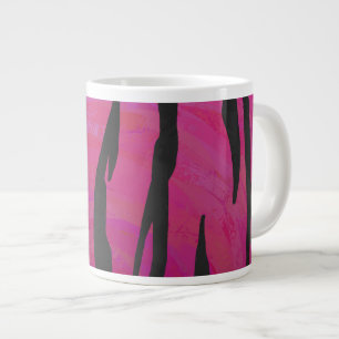 Tiger Hot Pink och svart tryck Jumbo Mugg