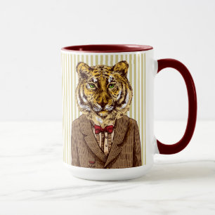 Tiger i aftonbära mugg