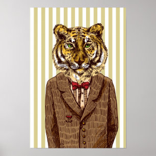 Tiger i aftonbära poster